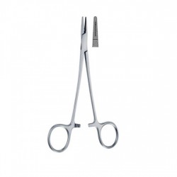 Crile-Wood Needle Holder 20cm - Cross-Serrated with Groove